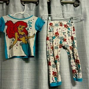 Disney Princess Ariel size 4T pajamas